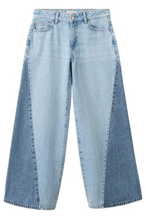 low waist wide leg jeans light blue denim