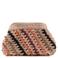 MANGO TEEN gevlochten clutch lichtbruin/oranje/zwart