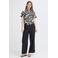 ICHI blouse met linnen