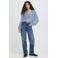 ICHI gebloemde blouse blauw