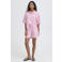 ICHI high waist gestreepte casual short roze