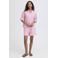 ICHI gestreepte top roze