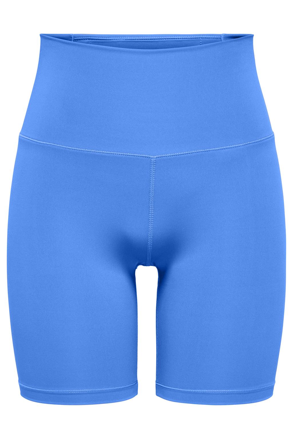 Blauwe dames ONLY PLAY sportshort ONPJAM van polyester met slim fit en regular waist