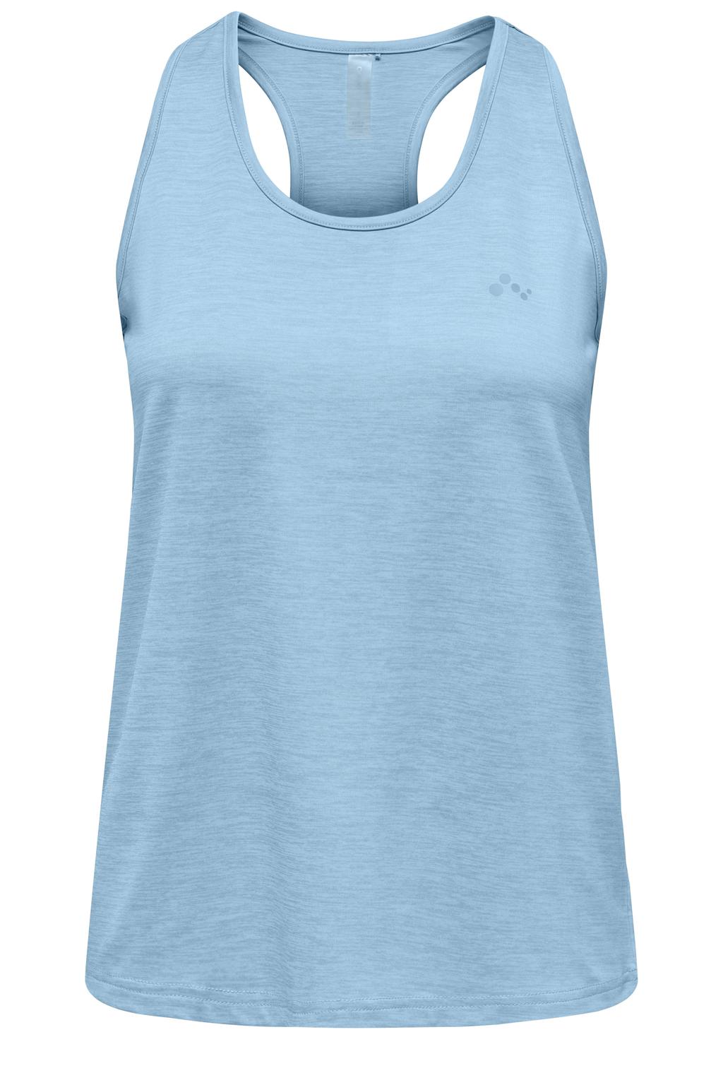 Blauwe dames ONLY PLAY sportshirt Onpcore van polyester met ronde hals