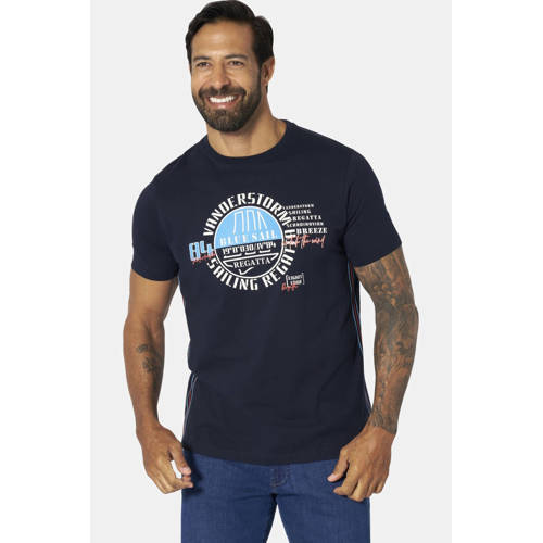 Jan Vanderstorm regular T-shirt Plus Size ULFERT donkerblauw afbeelding
