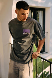 thumbnail: Croyez oversized T-shirt met backprint grijs