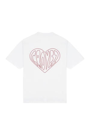 regular T-shirt met backprint wit