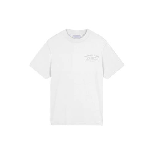 Croyez regular T-shirt met backprint ecru afbeelding
