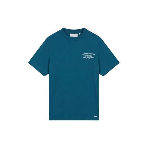 Croyez regular T-shirt met backprint blauw afbeelding