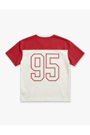 thumbnail: Croyez boxy T-shirt met backprint ecru