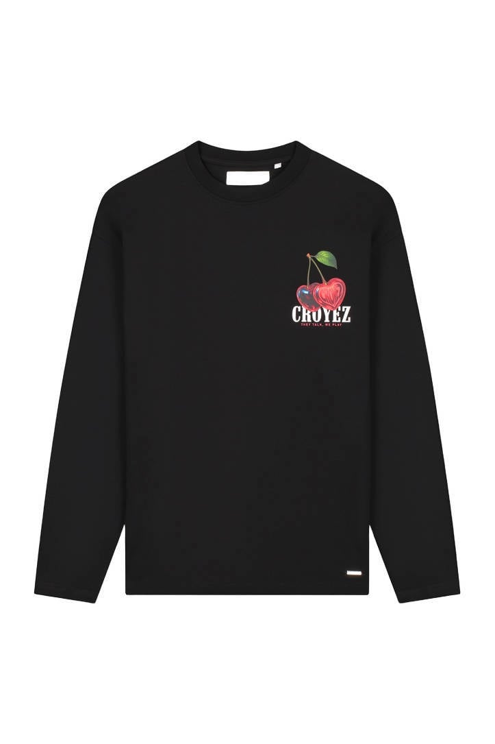 Croyez longsleeve met backprint zwart | wehkamp