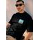 Croyez oversized T-shirt met backprint zwart