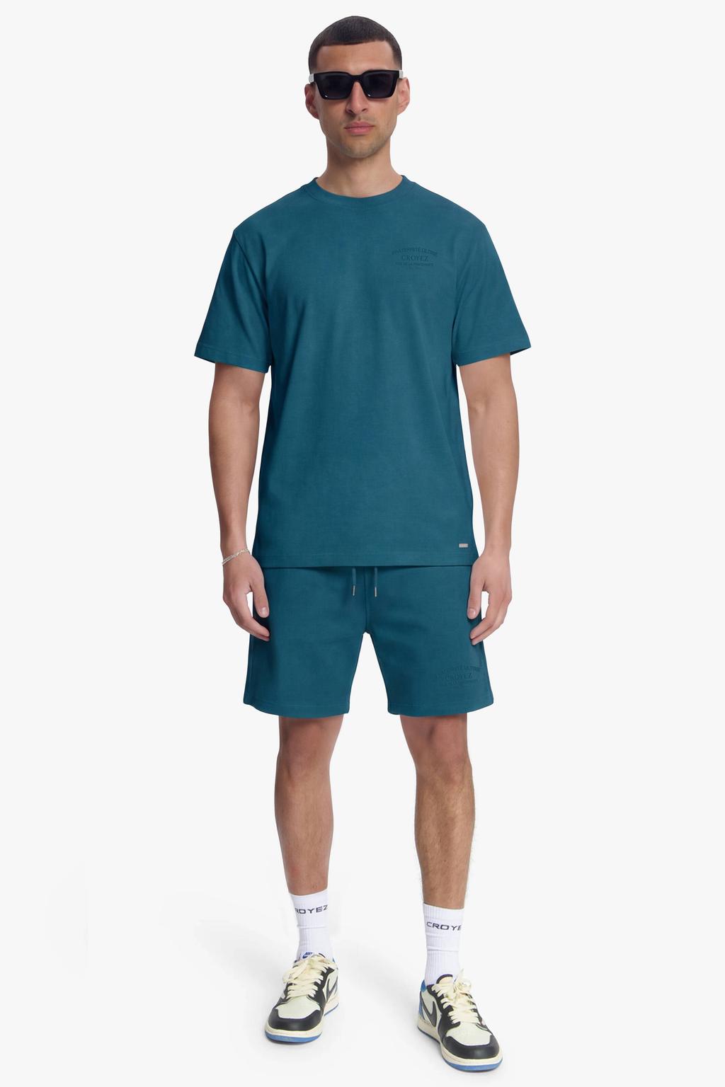 Croyez regular sweatshort petrol