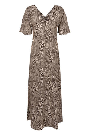 maxi jurk beige