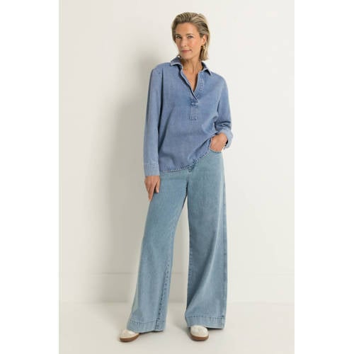 CLAUDIA BY CLAUDIA STRÄTER top light blue denim afbeelding