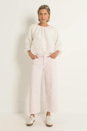 high waist wide leg jeans lila