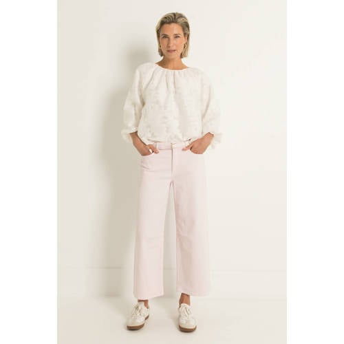 CLAUDIA BY CLAUDIA STRÄTER high waist wide leg jeans lila afbeelding