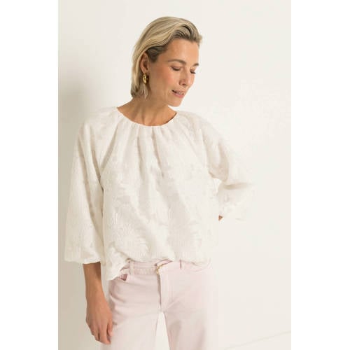 CLAUDIA BY CLAUDIA STRÄTER blouse wit afbeelding
