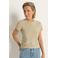 CLAUDIA BY CLAUDIA STRÄTER top beige met glitter