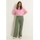 CLAUDIA BY CLAUDIA STRÄTER high waist flared jeans kaki