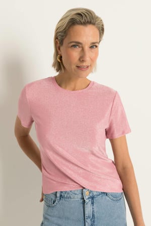top roze met glitter