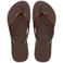 Havaianas Slim Glitter II teenslippers met glitters donkerbruin
