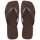 Havaianas Slim Square slippers donkerbruin