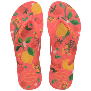 Slim Summer Bliss teenslippers koraalrood