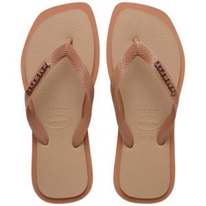 Top Square Fusion teenslippers roze