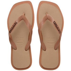 Top Square Fusion teenslippers roze