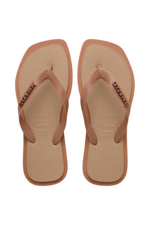 Top Square Fusion teenslippers roze