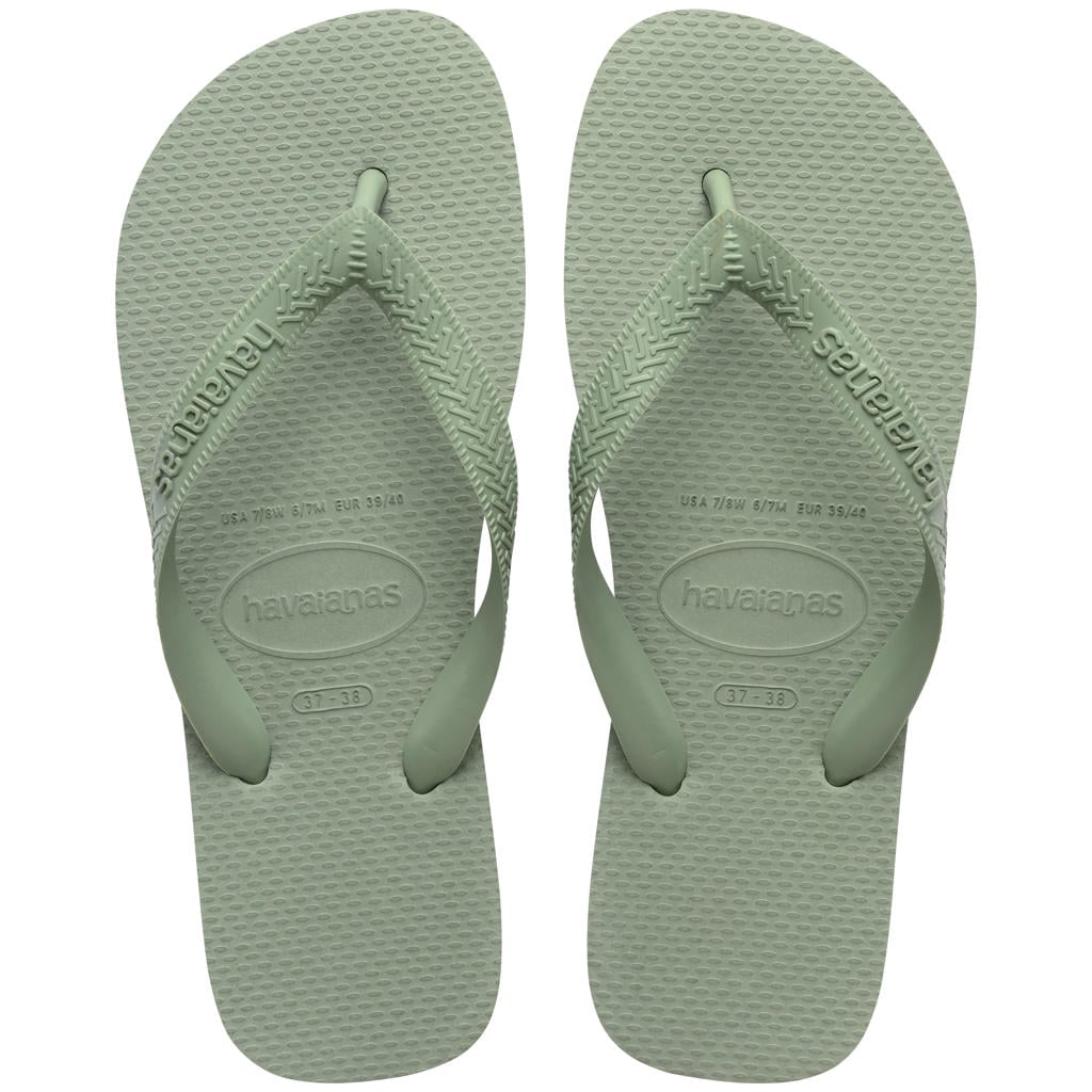 Groene dames Havaianas teenslippers - van rubber