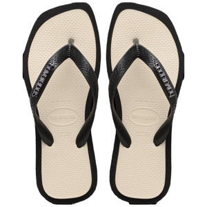 Top Square Fusion teenslippers zwart