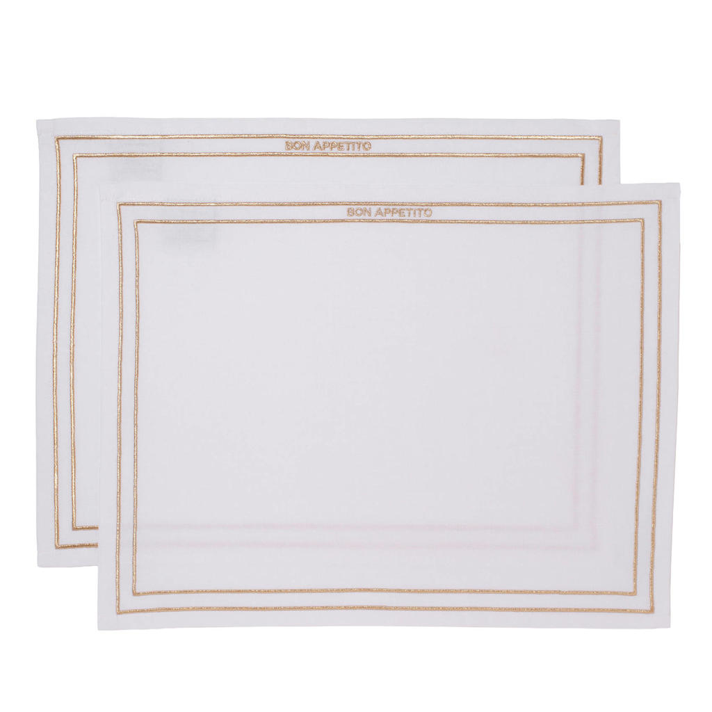 Vondels placemat BON APPETITO (set van 2)