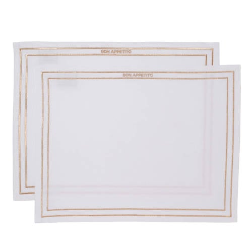 Vondels placemat BON APPETITO (set van 2) afbeelding