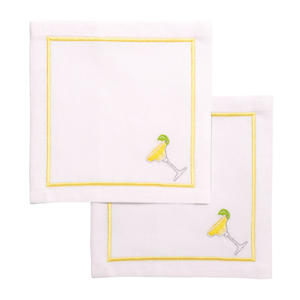 cocktail servet margarita white (set van 2)