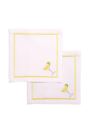 cocktail servet margarita white (set van 2)