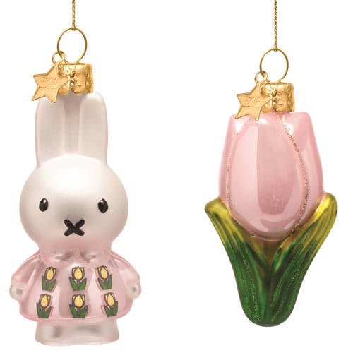 Vondels paashanger pink Nijntje en tulp (set van 2) afbeelding