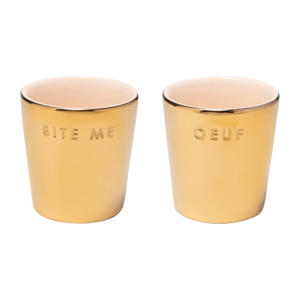 eierdopjes crème/goud