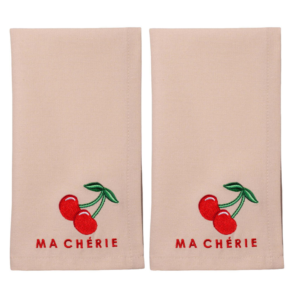 Vondels servet MA CHERIE beige (set van 2)