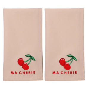 servet MA CHERIE beige (set van 2)
