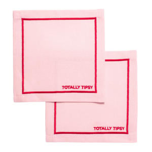 cocktail servet totally tipsy pink (set van 2)