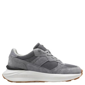 Blue Jogger suède sneakers grijs