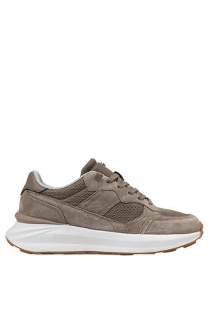 Blue Jogger suède sneakers taupe