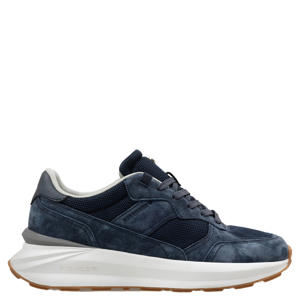 Blue Jogger suède sneakers donkerblauw