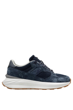 Blue Jogger suède sneakers donkerblauw