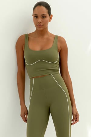 sporttop Alma olijfgroen