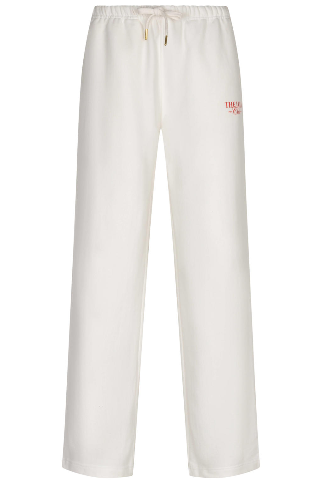 dames The Lola Club joggingbroek Ruby van katoen met loose fit, high waist en effen