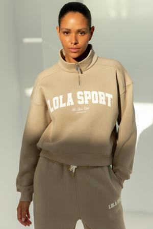 sweater Jayla Half Zip zand