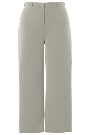 wide leg high waist casual broek